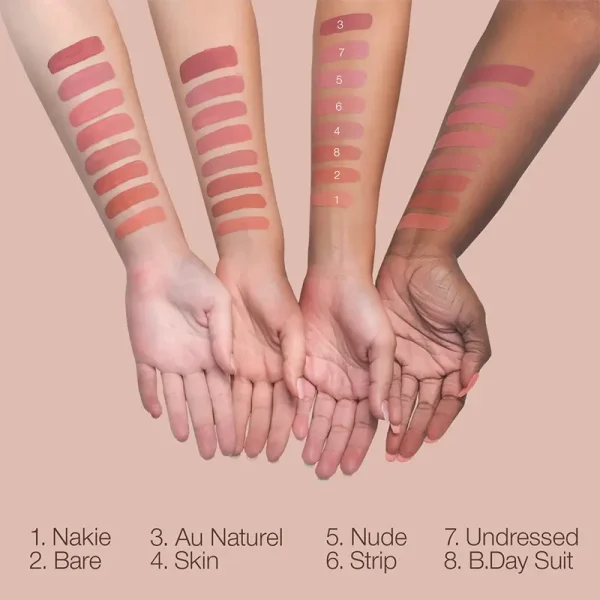 private label custom vegan nude matte liquid lipstick