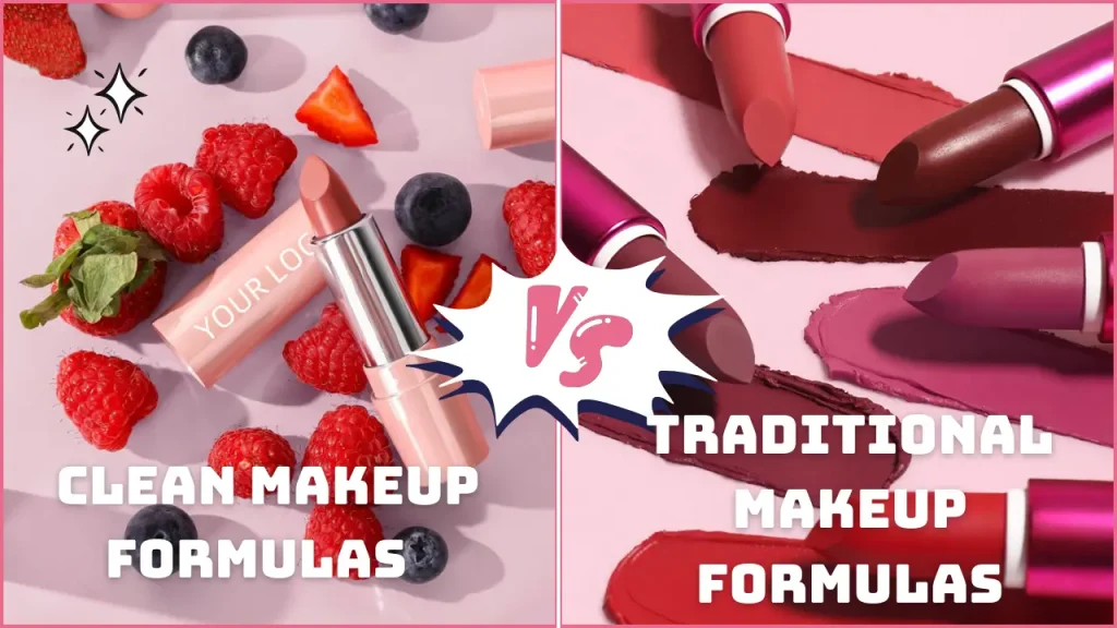 clean makeup vs. traditional makeup