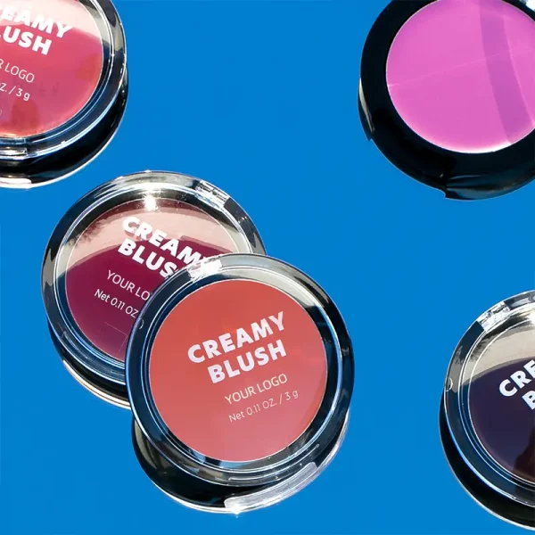 custom your logo vegan high pigment lip and cheek cream blush