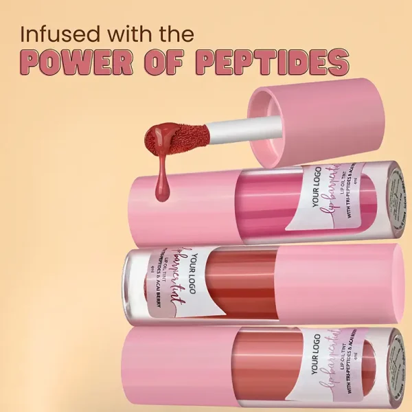 private label vegan cruelty free peptides hydrating repairing lip barrier tint