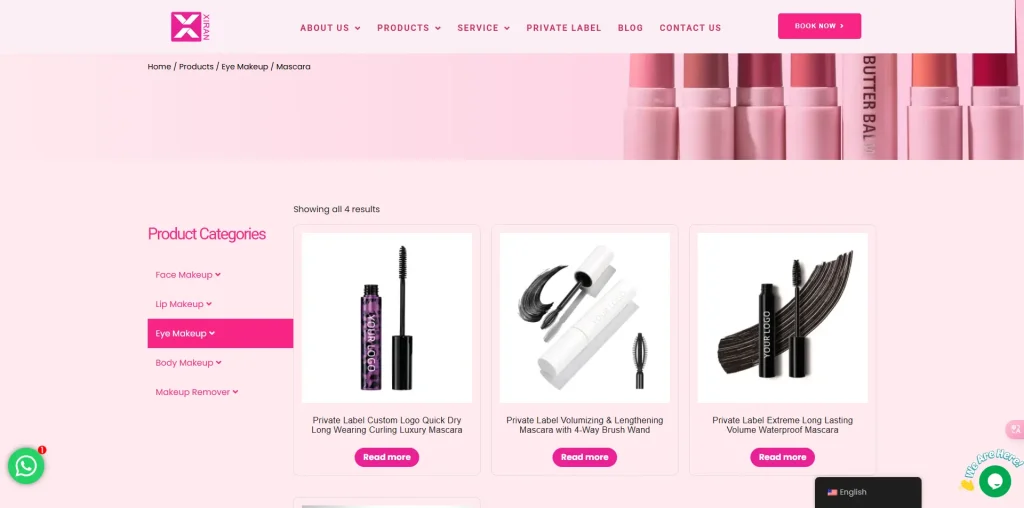 mascara – xiran makeup manufacturer
