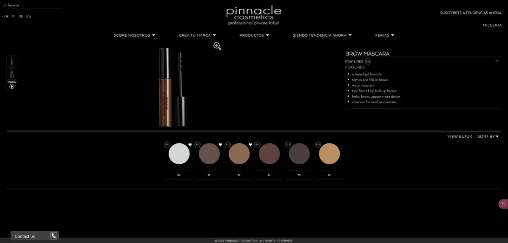 pinnacle cosmetics mascara