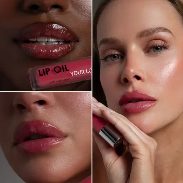 2025 new trend private label plumping collagen lip oil
