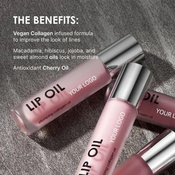 2025 new trend private label plumping collagen lip oil