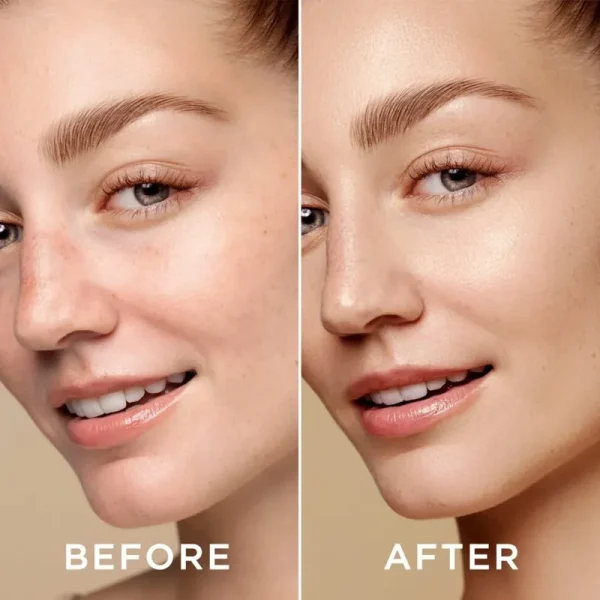 Side-by-side comparison showing a before and after transformation.