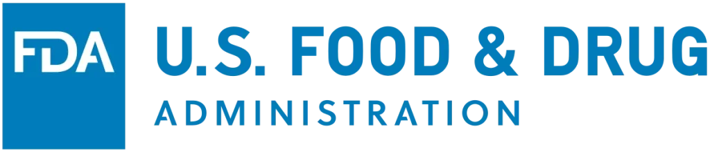 FDA-Logo mit Text der U.S. Food & Drug Administration