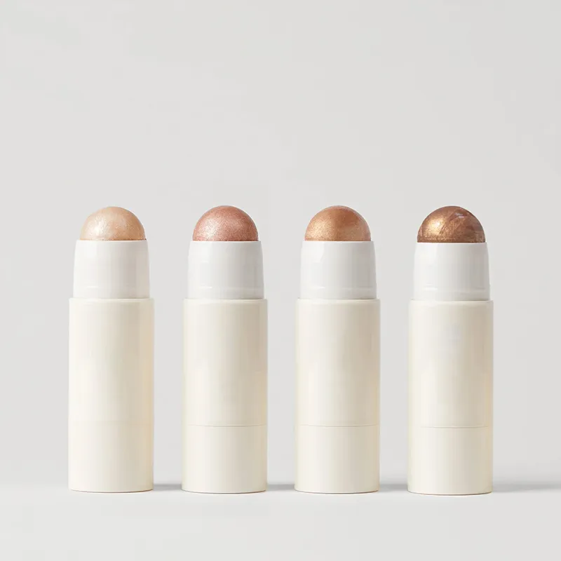 Four highlighter sticks in different shades arranged in a row.