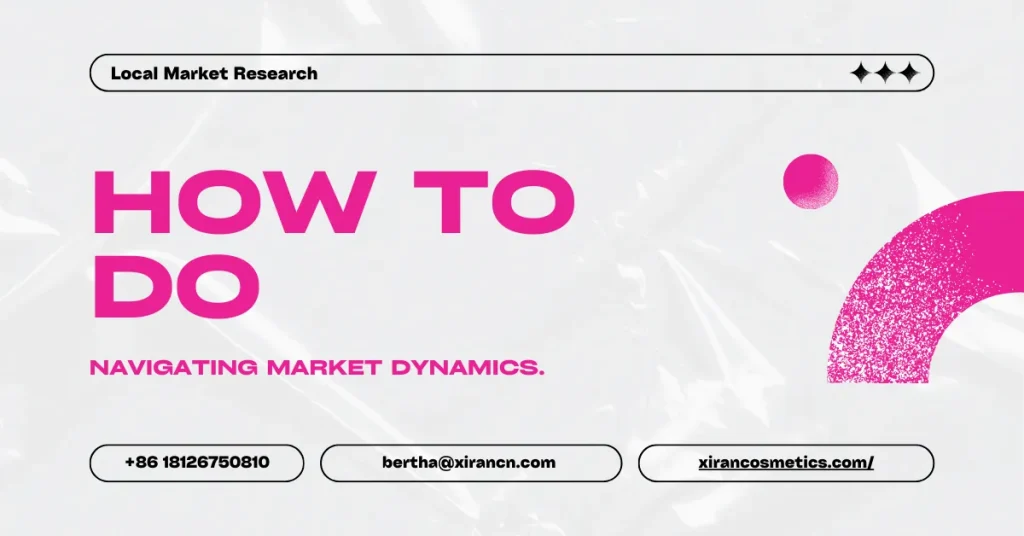 Promotional image for navigating market dynamics with contact and website information.