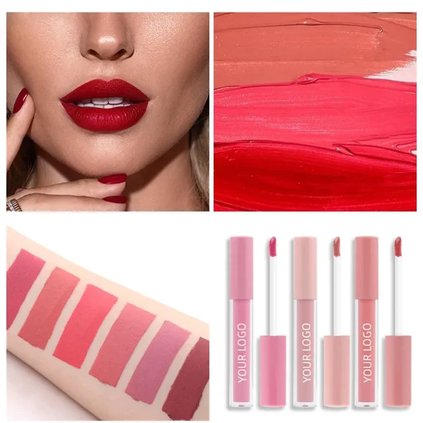 Various shades of lipstick swatched on an arm and displayed in tubes.