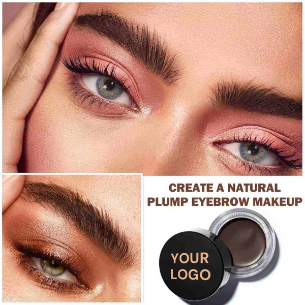 private label soft brown eyebrow pomade waterproof long lasting for precision eyeliner and brow definitio