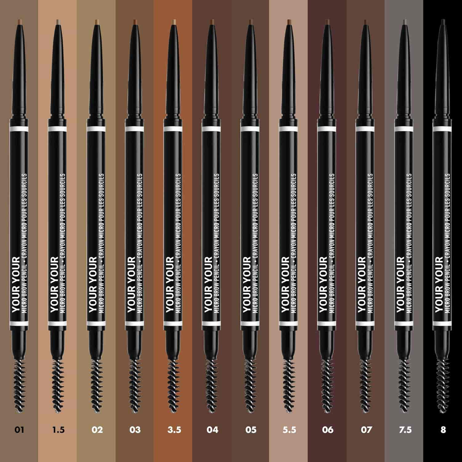 private label professional makeup micro brow pencil precise eyebrow pencil