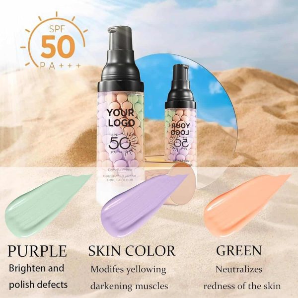 private label face primer makeup moisturizing isolation cream spf 50+ pa++++