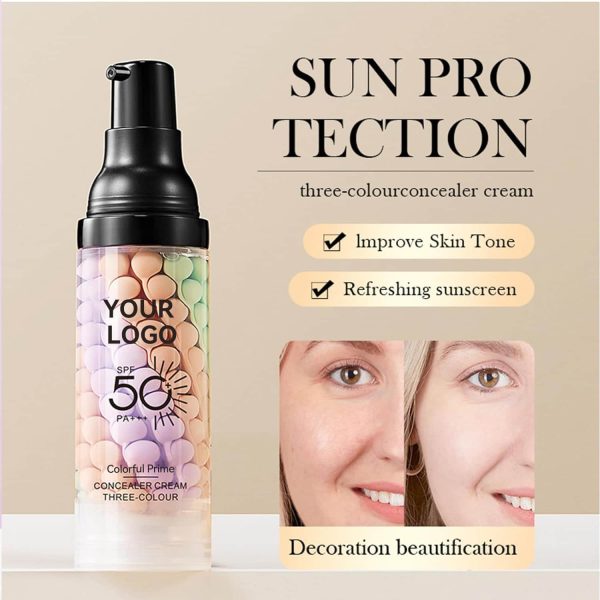 private label face primer makeup moisturizing isolation cream spf 50+ pa++++