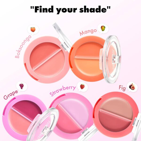 private label 3 in 1 lip and cheek eye shadow healthy balm