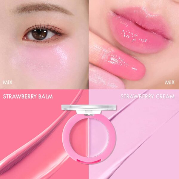 private label 3 in 1 lip and cheek eye shadow healthy balm