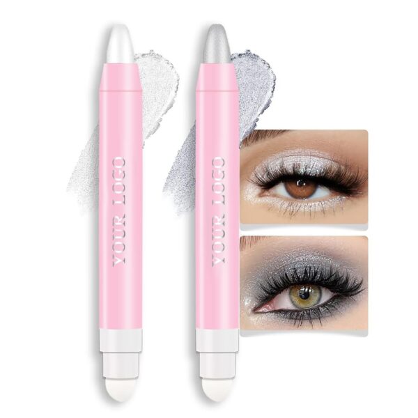 private label colorful eyeshadow stick with sponge tip