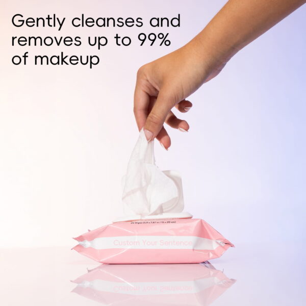 private label pure clean makeup remover wipes for face