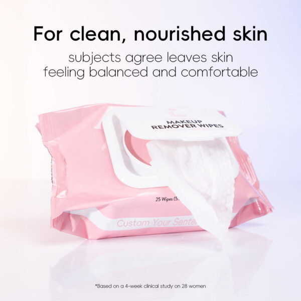 private label pure clean makeup remover wipes for face
