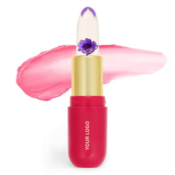 private label flower ph lip balm color changing lipstick