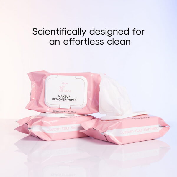 private label pure clean makeup remover wipes for face