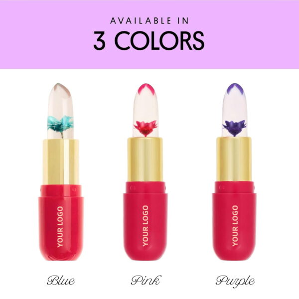 private label flower ph lip balm color changing lipstick
