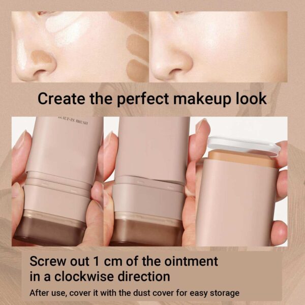 private label multifunctional foundation stick makeup with brush