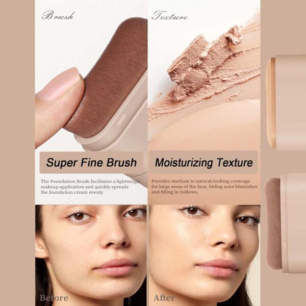 private label multifunctional foundation stick makeup with brush