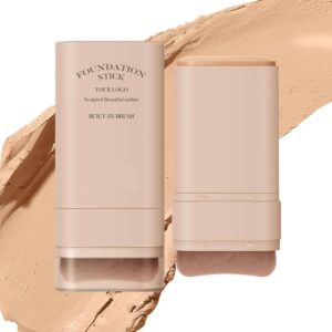 private label multifunctional foundation stick makeup with brush