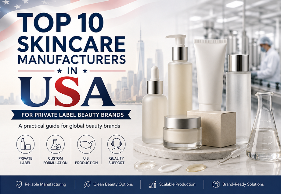 Top 10 Private-Label Skin Care Manufacturers in the USA