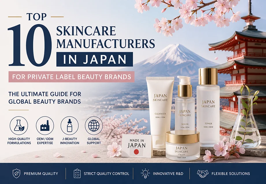 Top 10 Skincare Manufacturers in Japan for Private Label Beauty Brands
