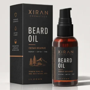 Olio da barba per uomo alla jojoba con marchio privato