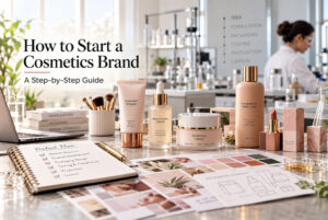 how to start a cosmetics brand a step by step