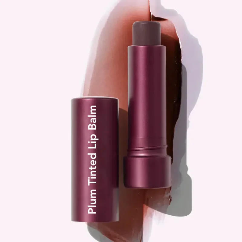 plum tinted lip balm
